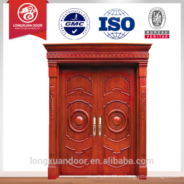 Diseños de puertas dobles de madera y diseños de puertas de madera de lujo para la puerta de entrada principal